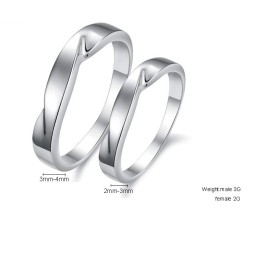 Anillo De Titanio Con Baño De Platino Con Calidad Y Cantidad Garantizadas Para Amantes.