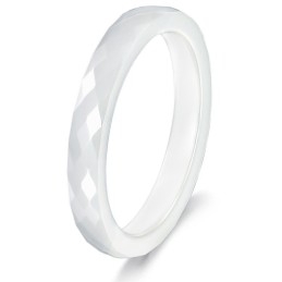 Anillo De Cerámica De Tungsteno Para Mujer "To Have A Long Story"
