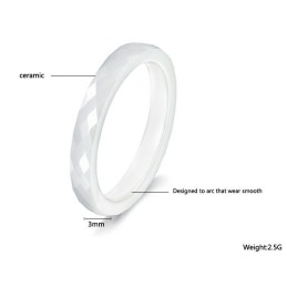 Anillo De Cerámica De Tungsteno Para Mujer "To Have A Long Story"