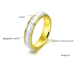 Anillo De Cerámica De Tungsteno Con Rombos De Gran Variedad