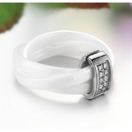 Conocido Por Su Excelente Calidad De Anillo De Cerámica De Tungsteno Con Diamantes De Imitación