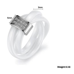 Conocido Por Su Excelente Calidad De Anillo De Cerámica De Tungsteno Con Diamantes De Imitación