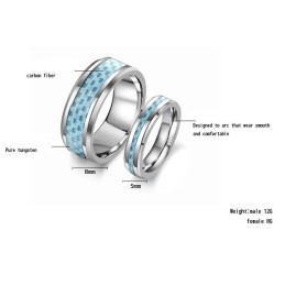 Anillo De Cerámica De Tungsteno Con Especificaciones Completas Para Amantes