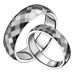 Conocido Por Su Excelente Calidad De Anillo De Cerámica De Tungsteno Para Amantes.
