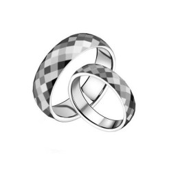 Conocido Por Su Excelente Calidad De Anillo De Cerámica De Tungsteno Para Amantes.