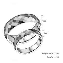 Conocido Por Su Excelente Calidad De Anillo De Cerámica De Tungsteno Para Amantes.