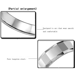 Anillo De Cerámica De Tungsteno De Alta Calidad Para Amantes
