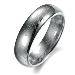 Anillo De Cerámica De Tungsteno Y Plata Con Calidad Y Cantidad Garantizadas Para Amantes.