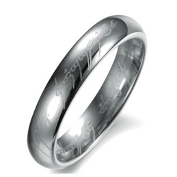 Anillo De Cerámica De Tungsteno Y Plata Con Calidad Y Cantidad Garantizadas Para Amantes.