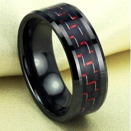 Anillo De Cerámica De Tungsteno Y Fibra De Carbono Con Calidad Y Cantidad Garantizadas