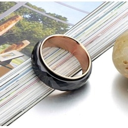 Anillo De Cerámica De Tungsteno Negro De Alta Calidad