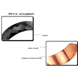 Anillo De Cerámica De Tungsteno Negro De Alta Calidad