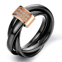 Anillo De Cerámica De Tungsteno Con Diamantes De Imitación, Calidad Y Cantidad Garantizadas