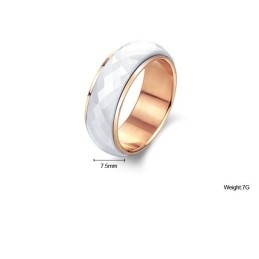 Anillo De Cerámica De Tungsteno Azul Con Especificaciones Completas