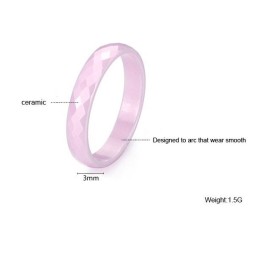 Anillo De Cerámica De Tungsteno Rosa Muy Vendido En Todo El Mundo