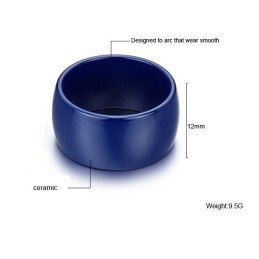 Anillo De Cerámica De Tungsteno Azul De Alta Calidad