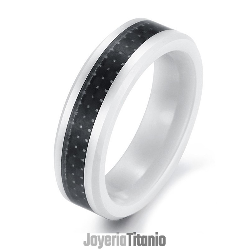 Anillo De Cerámica De Tungsteno Y Fibra De Carbono Negra De Calidad Confiable Anillo De Cerámica De Tungsteno Y Fibra De Carbono Negra De Calidad Confiable