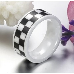 Anillo De Cerámica De Tungsteno Con Rejilla Para Hombre, Calidad Y Cantidad Garantizadas