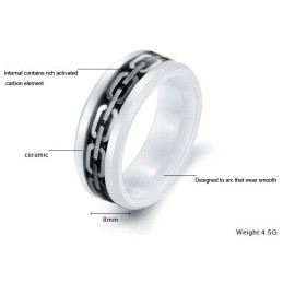 Anillo De Cerámica De Tungsteno Y Fibra De Carbono De Alta Calidad