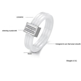 Conocido Por Su Excelente Calidad De Anillo De Cerámica De Tungsteno Tricíclico Con Diamantes De Imitación.