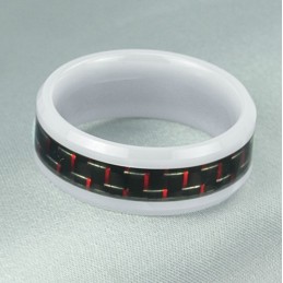 Anillo De Cerámica De Tungsteno Y Fibra De Carbono De Calidad Confiable
