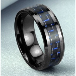 El Anillo De Cerámica De Tungsteno Y Fibra De Carbono De La Reina De La Calidad