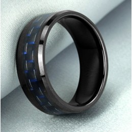 El Anillo De Cerámica De Tungsteno Y Fibra De Carbono De La Reina De La Calidad