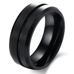 Conocido Por Su Excelente Calidad, Anillo Retro De Cerámica De Tungsteno Para Hombre.