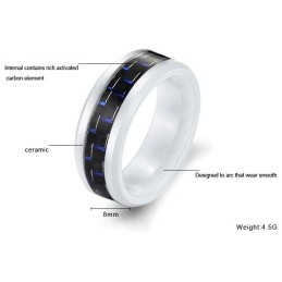Anillo De Cerámica De Tungsteno Y Fibra De Carbono De Gran Variedad