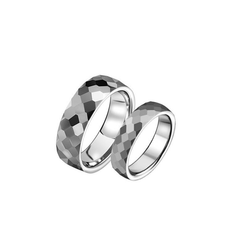 Anillo De Cerámica De Tungsteno Con Diseño De Red De Fútbol De Alta Calidad Para Amantes Anillo De Cerámica De Tungsteno Con Diseño De Red De Fútbol De Alta Calidad Para Amantes