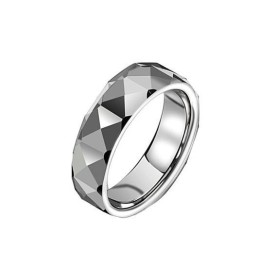 Anillo De Cerámica De Tungsteno Con Ángulo Angular De Renombre Mundial Para Enamorados