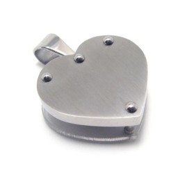 Colgante De Titanio Con Forma De Corazón De Amor - Free Chian