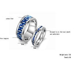 Anillo De Cerámica De Tungsteno De Alta Calidad Para Amantes