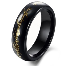 Anillo De Cerámica De Tungsteno Negro Con Calidad Y Cantidad Garantizadas