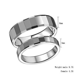 Anillo De Cerámica De Tungsteno De Renombre Mundial Para Enamorados