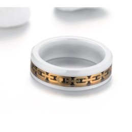 Anillo De Cerámica De Tungsteno Y Fibra De Carbono De Alta Calidad