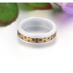 Anillo De Cerámica De Tungsteno Y Fibra De Carbono De Alta Calidad