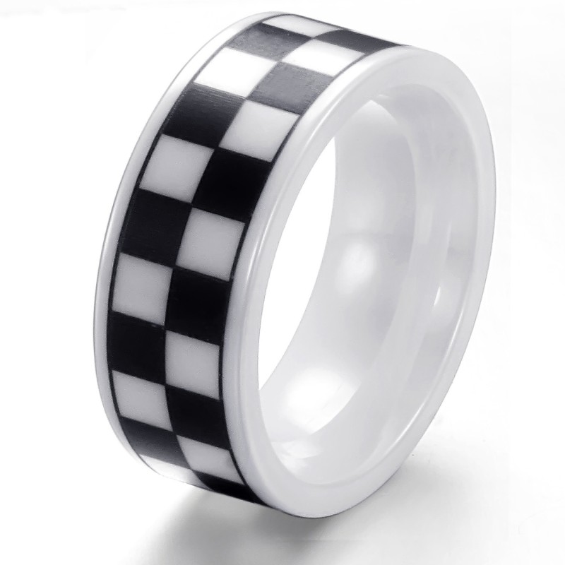 Anillo De Cerámica De Tungsteno Con Rejilla Masculina De Excelente Calidad Anillo De Cerámica De Tungsteno Con Rejilla Masculina De Excelente Calidad
