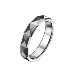 Anillo De Cerámica De Tungsteno De Calidad Para Amantes.