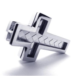 Colgante De Cruz De Titanio Para Hombre - Free Chian