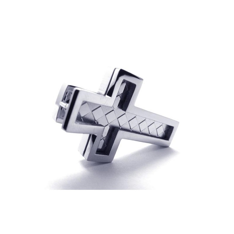 Colgante De Cruz De Titanio Para Hombre - Free Chian
