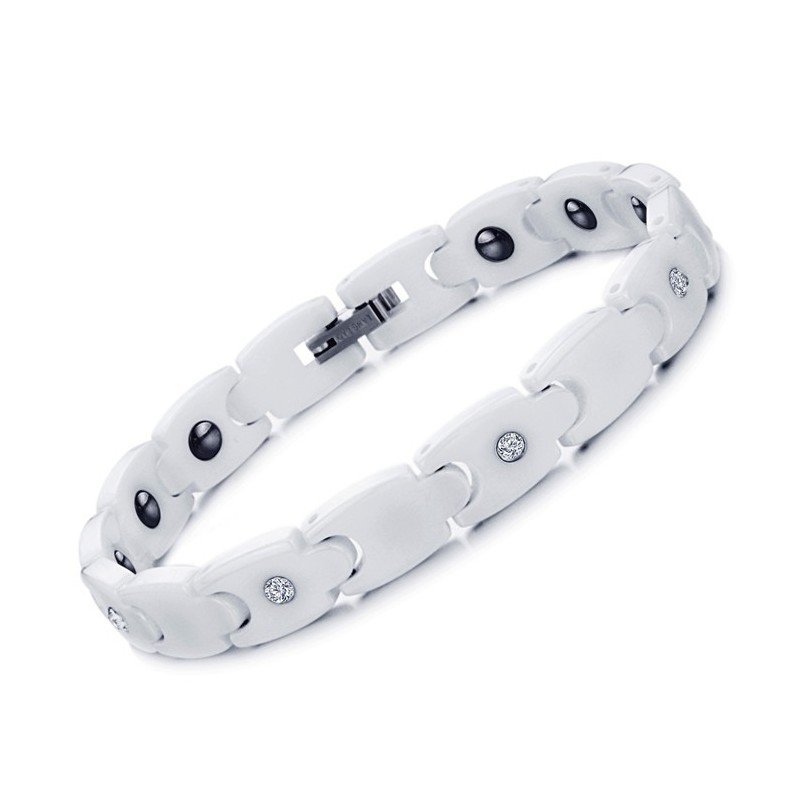 Pulsera De Cerámica De Tungsteno Blanco Con Diamantes De Imitación, Calidad Y Cantidad Garantizadas Pulsera De Cerámica De Tungsteno Blanco Con Diamantes De Imitación, Calidad Y Cantidad Garantizadas