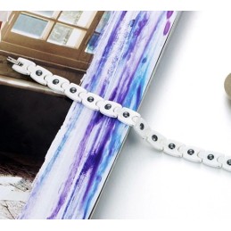 Pulsera De Cerámica De Tungsteno Blanco Con Diamantes De Imitación, Calidad Y Cantidad Garantizadas