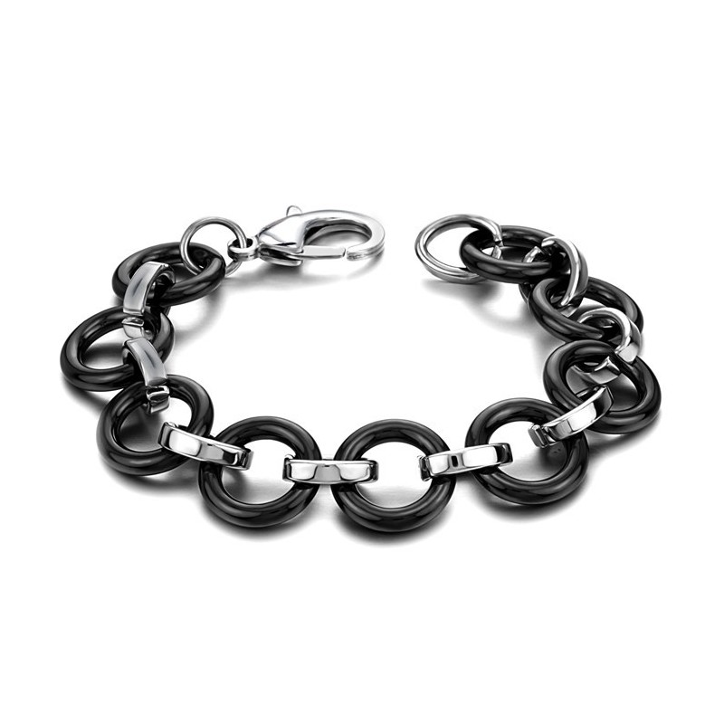 Pulsera De Cerámica De Tungsteno Negro De Calidad Superior Pulsera De Cerámica De Tungsteno Negro De Calidad Superior
