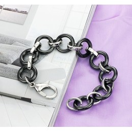 Pulsera De Cerámica De Tungsteno Negro De Calidad Superior
