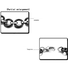 Pulsera De Cerámica De Tungsteno Negro De Calidad Superior