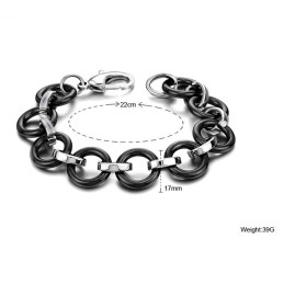 Pulsera De Cerámica De Tungsteno Negro De Calidad Superior