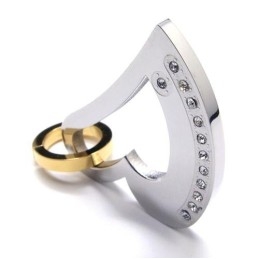 Colgante De Titanio Con Forma De Corazón De Amor - Cadena Gratuita