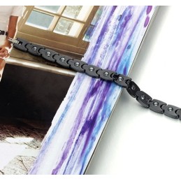 Pulsera De Cerámica De Tungsteno Negro De Alta Calidad Con Diamantes De Imitación