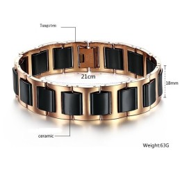 Pulsera De Cerámica De Tungsteno Para Hombre, Duradera Y De Uso Frecuente.